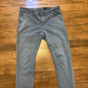 Men's AG "The Everett Slim Straight" Gray-Blue Jeans - 33x32